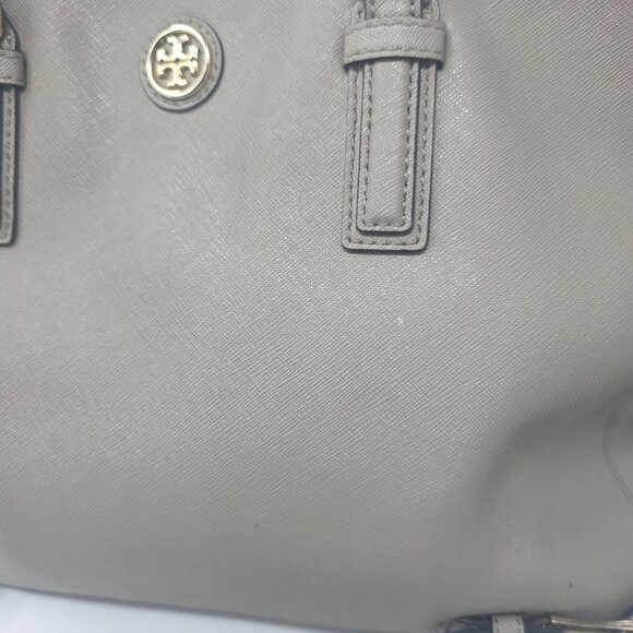Tory Burch Robinson Saffiano Double Zip Tote Crossbody Shoulder Bag Large - Picture 4 of 14